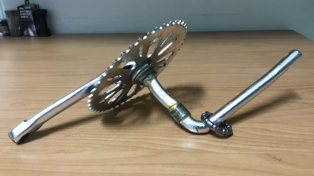 one piece bicycle crank