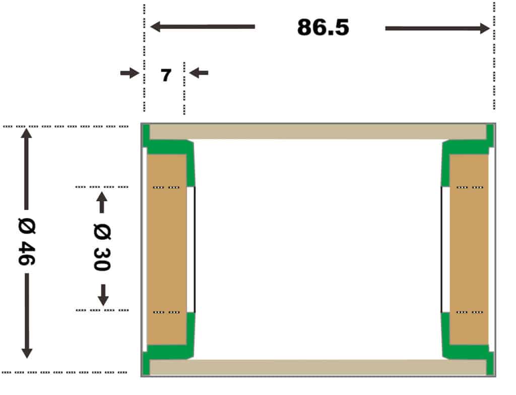 BB386/392 Evo Specification Diagram