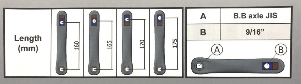 Alligator Adjustable Crank Spec