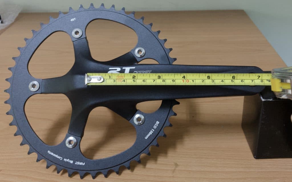 measuring bike crank arm length center to center