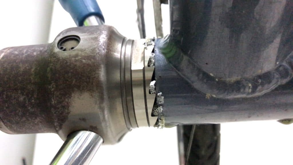 facing a bottom bracket shell