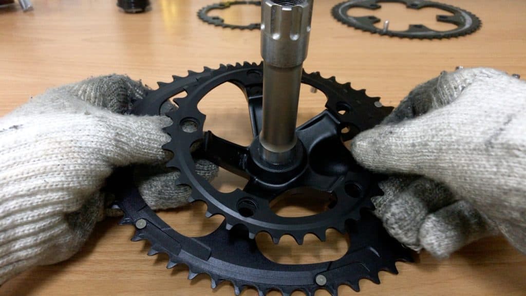 Install Small Semi Oval Chainring 