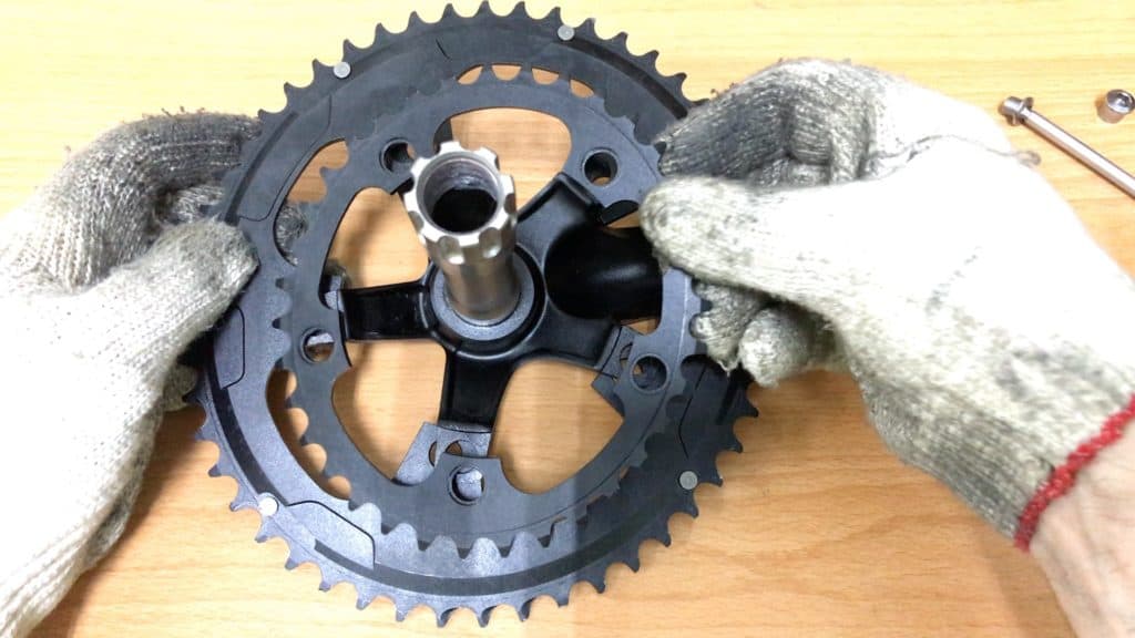 removing small chainring from spider