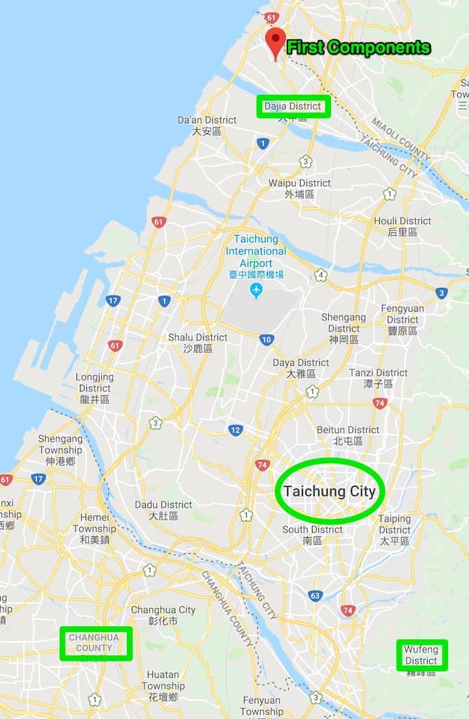 taichung bike week - bike industry locations around Taichung