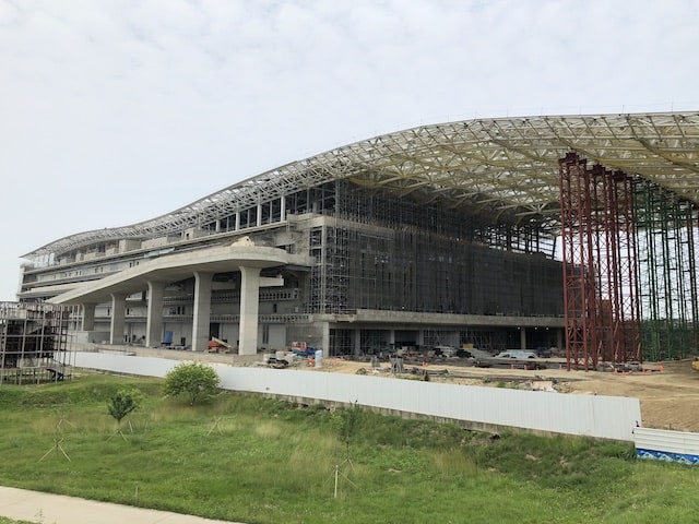 rear view of Ticec Taichung International Convention and Exhibition Center