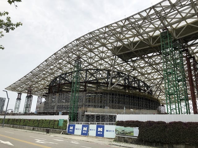 front view of Ticec Taichung International Convention and Exhibition Center