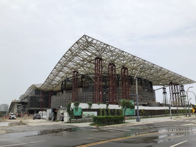 Side view of Ticec Taichung International Convention and Exhibition Center