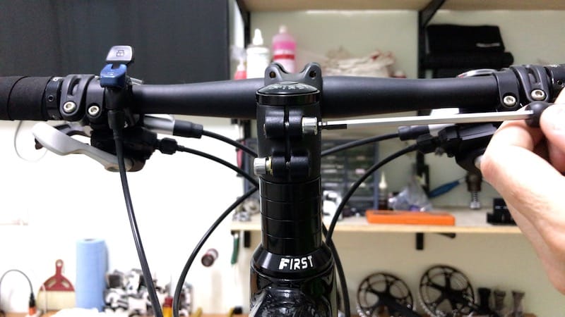 Loosening Right Stem Bolt