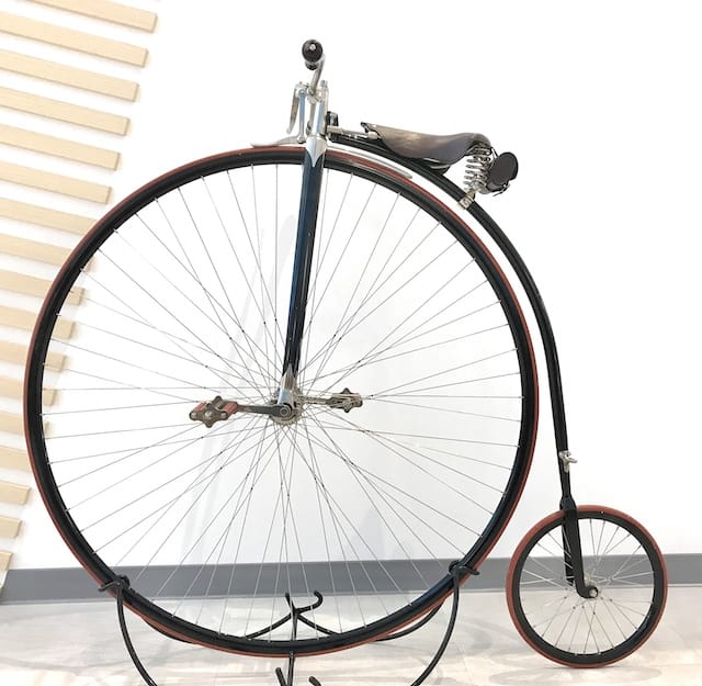 penny farthing view from the side